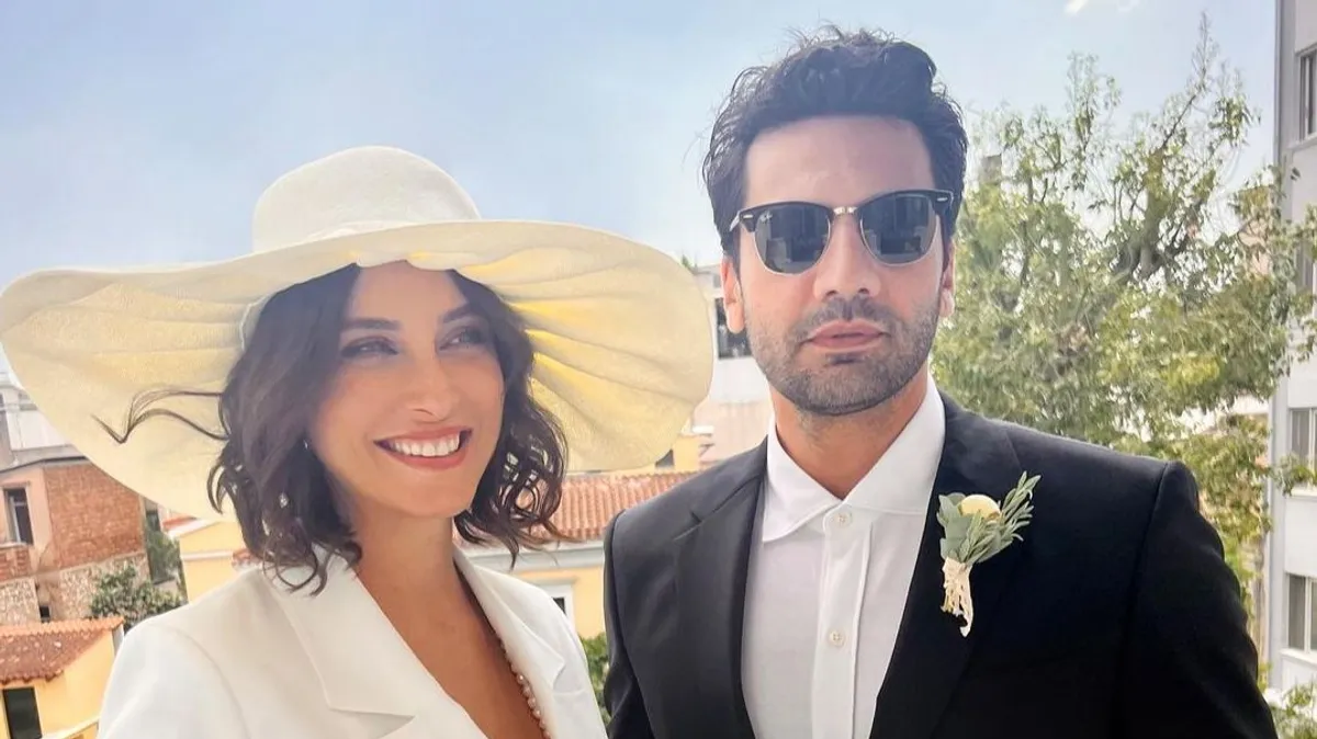 Kaan Urgancıoğlu with his wife Burcu Denizer